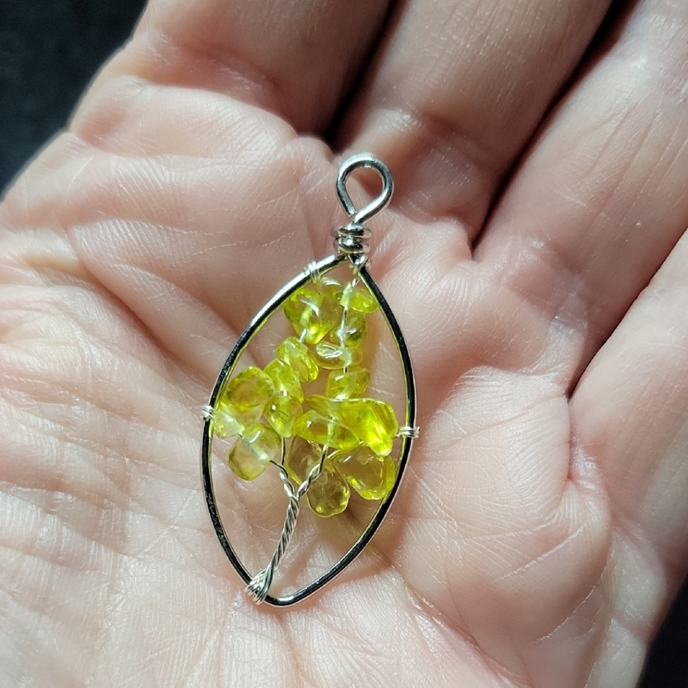 Lemon Quartz Tree Of Life Pendant